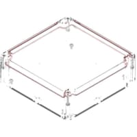 Serpac Watertight Polycarbonate Instrument Enclosure- Clear, 6.30x6.30x2.17"