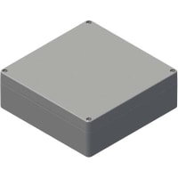 Serpac Watertight Polycarbonate Instrument Enclosure- Gray, 6.30x6.30x2.17"