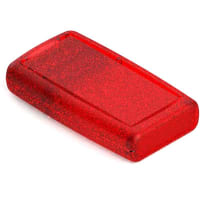 Serpac Handheld Remote 9V Battery ABS Enclosure- Translucent Red