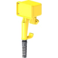 Serpac Handheld Pistol Grip Remote- Yellow, Polyester, IP66, 3.96 x 4.53 x 11.79"