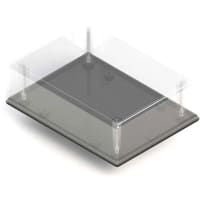 Serpac Two Piece ABS Enclosure- Clear/Black