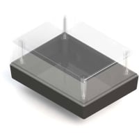 Serpac Two Piece ABS Enclosure- Clear/Black