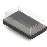 Serpac Two Piece ABS Enclosure- Clear/Black