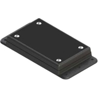 Serpac Surface Mount I-Plate Removable Top ABS Enclosure- Black