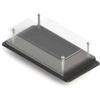 Serpac Surface Mount Removable Top ABS Enclosure- Clear/Black