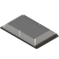 Serpac Surface Mount ABS Enclosure- Clear/Black