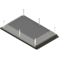 Serpac Surface Mount Removable Top ABS Enclosure- Clear/Black