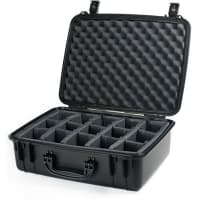 Serpac Protective Equip. Case, 20.1"x15.5"x7.3", W/o Foam, Adjustable Dividers