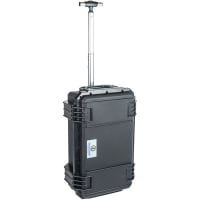 Serpac Wheeled Protective Equip. Case, 21.9"x13.9"x8.9", W/o Foam, Plastic Locks