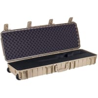 Serpac Wheeled Protective Case, 46.6"x16.7"x6.8", Foam, AR15 Foam & Metal Locks