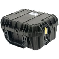 Serpac Protective Equipment Case, 13.6"x10.7"x6.3", W/o Foam, Metal Keyed Locks