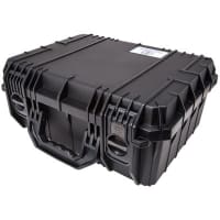 Serpac Protective Equipment Case, 17.3"x14.2"x7.5", W/o Foam, Plastic Locks