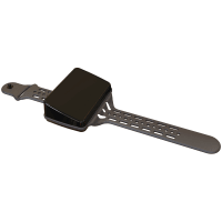 Serpac Wearable sloped wrist enclosure with GM band; Accepts 0.031" circuit board.