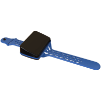 Serpac Wearable sloped wrist enclosure with BL band; Accepts 0.031" circuit board.