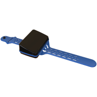 Serpac Wearable sloped wrist enclosure with BL band; Accepts 0.031" circuit board.