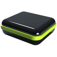 Serpac Waterproof pocket enclosure with neon green seal; Accepts 0.031" circuit board