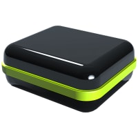 Serpac Waterproof pocket enclosure with neon green seal; Accepts 0.031" circuit board