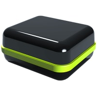 Serpac Waterproof pocket enclosure with neon green seal; Accepts 0.031" circuit board