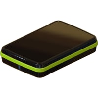 Serpac Waterproof pocket enclosure with neon green seal; Accepts 0.031" circuit board