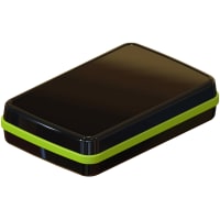 Serpac Waterproof pocket enclosure with neon green seal; Accepts 0.031" circuit board