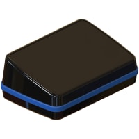 Serpac Sloped pocket enclosure with blue seal; Accepts 0.031" circuit board.