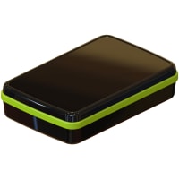 Serpac Waterproof pocket enclosure with neon green seal; Accepts 0.031" circuit board