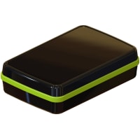 Serpac Waterproof pocket enclosure with neon green seal; Accepts 0.031" circuit board