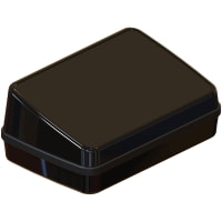 Serpac Sloped pocket enclosure with black seal; Accepts 0.031" circuit board.