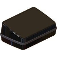 Serpac Sloped pocket enclosure with gun metal seal; Accepts 0.031" circuit board.