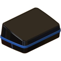 Serpac Sloped pocket enclosure with blue seal; Accepts 0.031" circuit board.