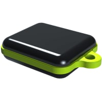 Serpac Pendant enclosure with neon green looped seal; Accepts 0.031" circuit board.