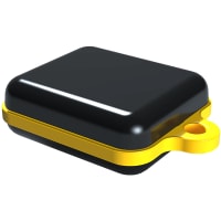 Serpac Pendant enclosure with yellow looped seal; Accepts 0.031" circuit board.