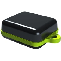 Serpac Pendant enclosure with neon green looped seal; Accepts 0.031" circuit board.