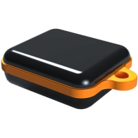 Serpac Pendant enclosure with orange looped seal; Accepts 0.031" circuit board.