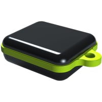 Serpac Pendant enclosure with neon green looped seal; Accepts 0.031" circuit board.