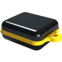 Serpac Pendant enclosure with yellow looped seal; Accepts 0.031" circuit board.