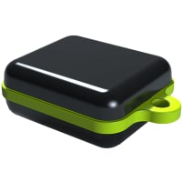 Serpac Pendant enclosure with neon green looped seal; Accepts 0.031" circuit board.