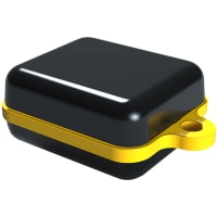 Serpac Pendant enclosure with yellow looped seal; Accepts 0.031" circuit board.