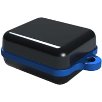 Serpac Pendant enclosure with blue looped seal; Accepts 0.031" circuit board.