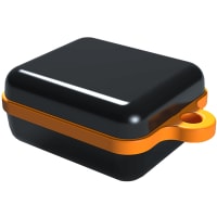 Serpac Pendant enclosure with orange looped seal; Accepts 0.031" circuit board.