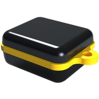 Serpac Pendant enclosure with yellow looped seal; Accepts 0.031" circuit board.