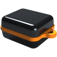 Serpac Pendant enclosure with orange looped seal; Accepts 0.031" circuit board.