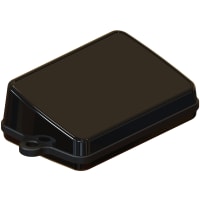 Serpac Sloped pendant enclosure w/ black looped seal; Accepts 0.031" circuit board.