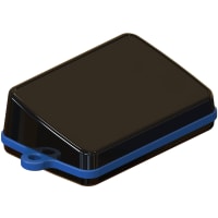 Serpac Sloped pendant enclosure w/ blue looped seal; Accepts 0.031" circuit board.