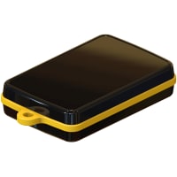 Serpac Pendant enclosure with yellow looped seal; Accepts 0.031" circuit board.