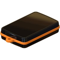 Serpac Pendant enclosure with orange looped seal; Accepts 0.031" circuit board.