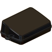 Serpac Sloped pendant enclosure w/ black looped seal; Accepts 0.031" circuit board.