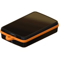 Serpac Pendant enclosure with orange looped seal; Accepts 0.031" circuit board.