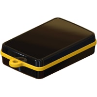 Serpac Pendant enclosure with yellow looped seal; Accepts 0.031" circuit board.