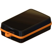 Serpac Pendant enclosure with orange looped seal; Accepts 0.031" circuit board.